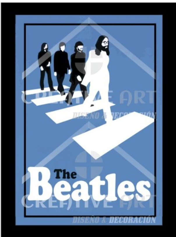Cuadro the Beatles en formato de 70 x 100 el precio varia de acuerdo al tamaño.