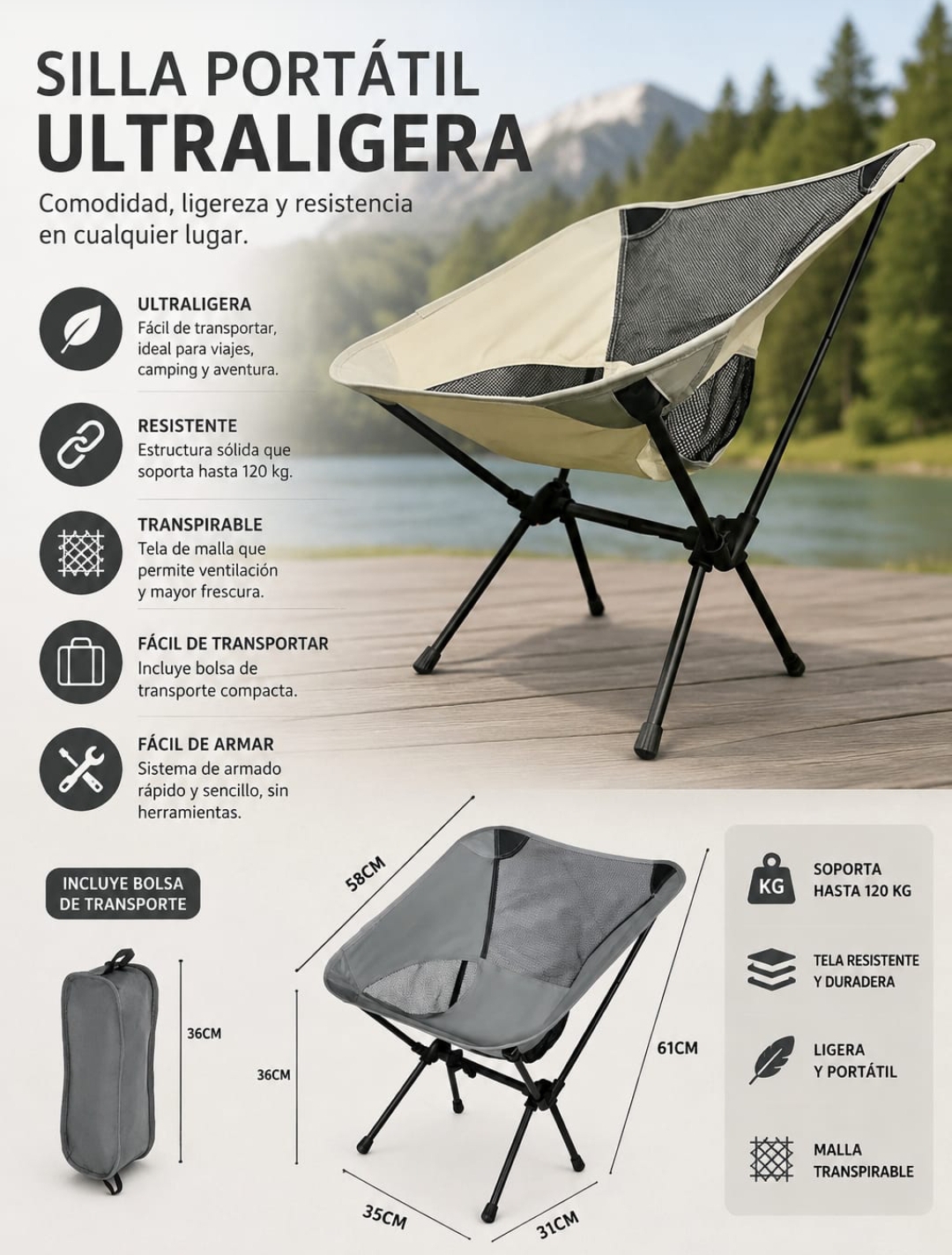 SILLA PORTÁTIL