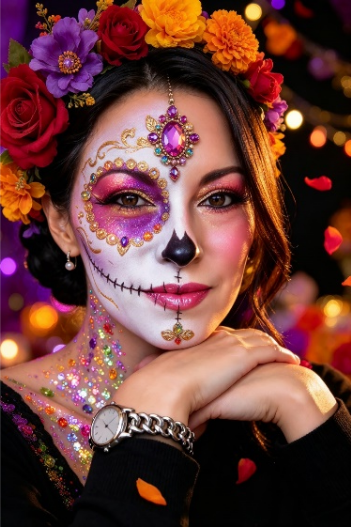 Maquillaje artístico de Halloween - Imagen 6