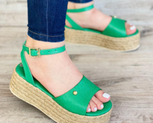 Plataformas en cuero