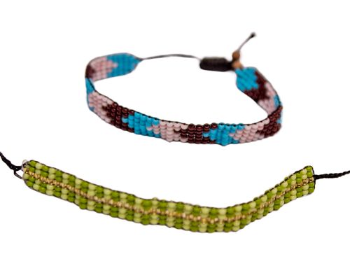 Pulsera de chaquira personalizada 5 líneas