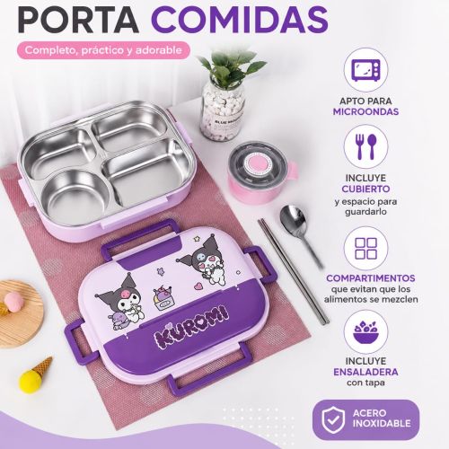 PORTA COMIDAS EN ACERO INOXIDABLE