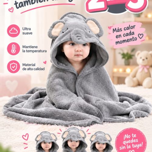 MANTA ELEFANTE GRIS