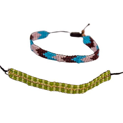 Pulsera de chaquira personalizada 5 líneas