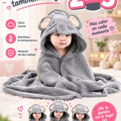 MANTA ELEFANTE GRIS